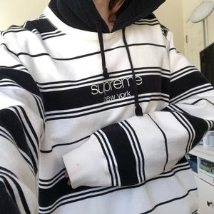 Supreme Striped Hoodie